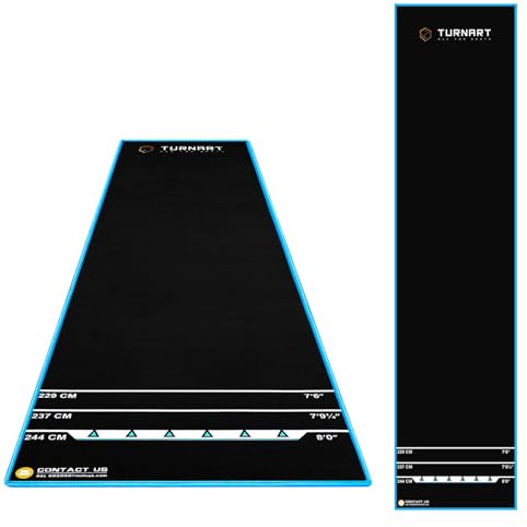 Turnart Dart Matte Dart Teppich Dartpfeile Dartpfeile Zubehör für Dartscheibe Dartmatte für Steeldart Dartteppich mit Abwurflinie