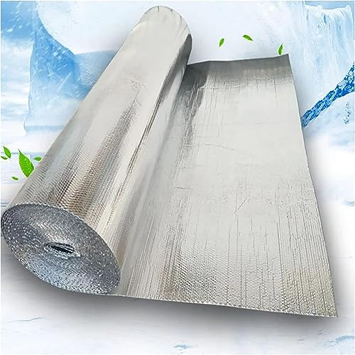 WaiDXn Insulation Foil Aluminum Foil Bubble Heat Insulation Film Double Layer Insulation Material Waterproof For Car(10m)