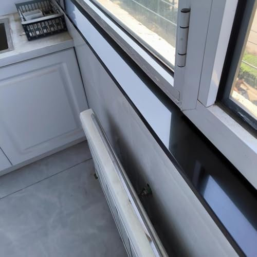 Window Sill Cover Smooth Countertop Windows Sill Protector Plate Edging Trim, Bedroom Window Sill Metal Guard, Customizable Window Sill Ledge Cover Bay(L100 x W40cm/39.4 x 15.8in)