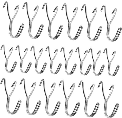 HOMOCONO 20piezas Ganchos Para Tableros Perforados De Organizador Distancia Orificios Adecuado Para Cocina Dormitorio y Sala De Estar Ganchos Metálicos Resistentes Para Tableros Perforados