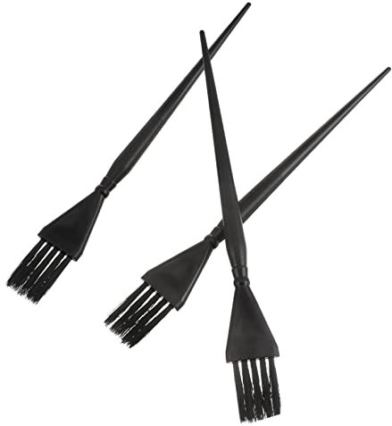 PACKOVE 3 Pièces Pinceau de Coloration Cheveux Outil Professionnel pour Salon Brosse de Flexible et Pratique Application Facile et Précise pour Domicile et Salon de