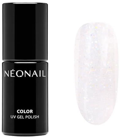 NÉONAIL Smalto Semipermanente Unghie 7,2 ml - Bianco - Glimmering Mist - Smalti Glitter Gel Per Unghie UV LED - Nail Polish - NÉONAIL Colori - Smalto Brillantini Unghie