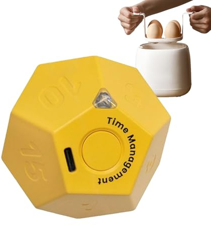 Temporizador De Productividad para Escritorio, Temporizador De Huevo Cubo Temperatura Timmer - Herramienta De Gestión del Tiempo Enfoque De Escritorio Temporrizador De Productividad