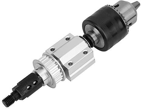 TOPINCN Delicate Table Drill Spindle Assembly with Double Flange Bearings for Woodworking Cutting B16 M10 Sleeve for Craftsmen