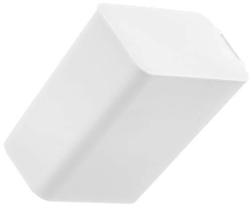 SUPVOX Poubelle de Bureau Compacte avec Couvercle en Polypropylène Blanc, Mini Poubelle de Table Cuisine, Salle de Bain et Salon, Corbeille à Papier Pratique et Peu Encombrante