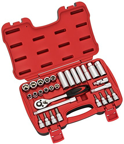 Bottari 24013 30-Teiliger Steckschlüsselsatz aus Chrom Vanadium Stahl