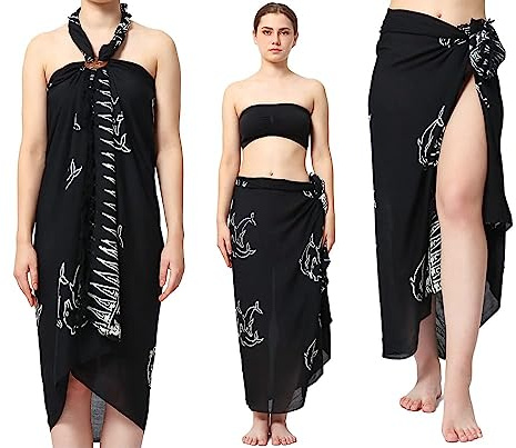 Ciffre 45 Modelle Sarong Pareo Wickelrock Strandtuch Tuch Wickeltuch Handtuch Gratis Schnalle Schließe Made by EL Vertriebs GmbH