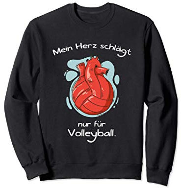 Volleyball Spruch Lustig Beachvolleyball Aufschlag Trikot Sweatshirt