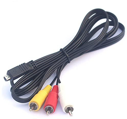ezqnirk 1pcs 1.2m 10 PIN a SVIDEO AV RCA Cámara digital Cable de la videocámara Adecuado para Sony DV