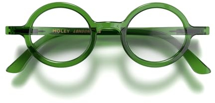 LONDON MOLE® Moley lesebrille | Coole runde lesegeräte | Herren damen unisex | Federscharniere