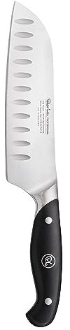 Robert Welch Professional Santoku Knife 17cm. Crafted from German 1.4116 Stainless Steel. All Purpose Knife for Slicing, Dicing, Chopping and Mincing.