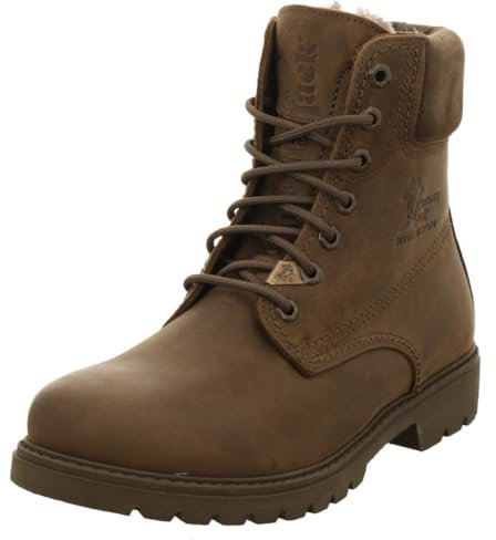 Panama Jack Bottines classiques Panama 03 Igloo pour homme, en peau d'agneau, à lacets, kaki, 40 EU