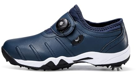 Ybberik Chaussures de Golf Imperméables à Pointes pour Hommes, Chaussures de Golf Légères et Antidérapantes
