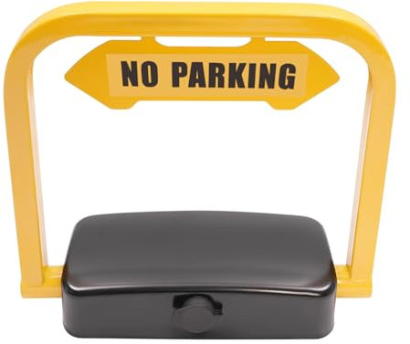 Klappbare Parkplatzsperre, Ferngesteuerte Parkplatzsperre mit Fernbedienung und 2 Schlüsseln, 180° Front- und Heckaufprallschutz, IP67, 30 m Fernbedienungsabstand