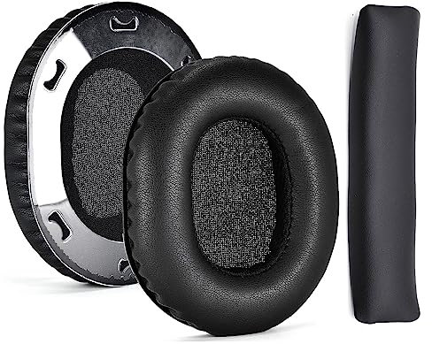 1 paio di cuscinetti elastici per cuffie ATH-M70X con cancellazione del rumore paraorecchie cuscinetti per archetto cuscinetti auricolari qualificati