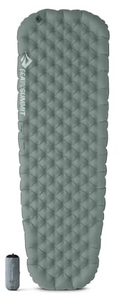 SEA TO SUMMIT - Ether Light XR Insulated Air Sleeping Mat Large - ThermalCore Insulation - XPRESS Valve - Stuff Sack & Pillow Lock - Ultra Compact - 3 Season - For Backpacking - Grey - 605g