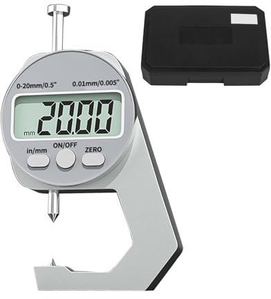 Jauge d'épaisseur numérique – Micromètre d'épaisseur robuste, pied à coulisse électronique numérique | Pied à coulisse électronique numérique d'épaisseur de micromètre, pied à coulisse de micromètre d