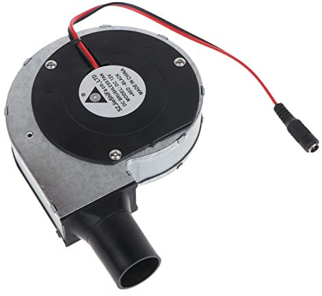 Tragbarer Grillventilator für 12 V 1,9 A 5,5 x 2,1 mm Luftgebläse für Grill, Camping, Holzkohlestarter, Kochen