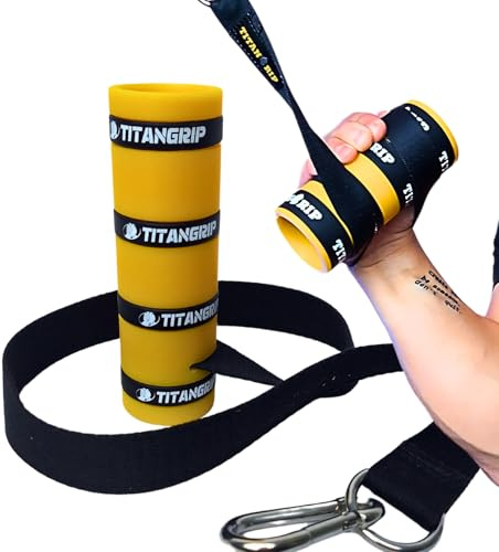 TITANGRIP Multi Spinner (50 mm) | Handtränare, underarmstränare för klättring/armbrottning från tyska marknadsledare (gul, 70 mm)