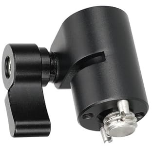 Enkel – 15 mm stångklämma adapter med 3/8 tum – 16 monteringsmaterial för DSLR kamera bildskärmar mikrofontillbehör