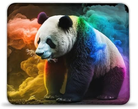 LLONGKT Mauspad Panda Nebula(20x24cm), Gaming-Mauspad, genähte Kanten, Mauspad mit Rutschfester Gummiunterseite, kompatibel mit Laser- und optischen Mäusen