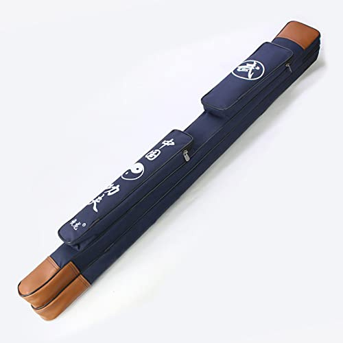 Fäktningsväska, Fäktning Tai Chi Svärdväska Enkel Dubbellager Flerfärgad Axelbärning(Blue,Double layer)
