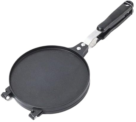 Waffelhörnchen Maker - 16.93 Zoll Aluminium | Hörncheneisen, Waffeleisen Für Eiswaffeln, Crepes, Pfannkuchen Und Gebäck Camping Picknick Party Küche Backform Schwarz Antihaftbeschichtung