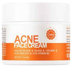 Eazerom Crème Anti-Acne À Base De Plantes,Traitement De L’Acné, | Apaisement Et Hydratation Doux De La Peau,Crème Pour Taches Douce Et Efficace,Crème Contre Les Cicatrices D’Acné