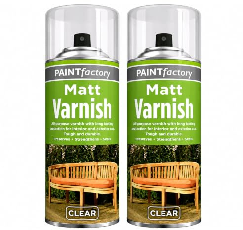 Clear Matt Varnish Spray 250ml All Purpose Aerosol Sealer