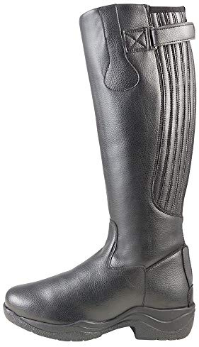 Pfiff 101704 unisex konstläder stövel Corby, konstläderkängor fodrad, svart 41; höjd 44,5/vada 40