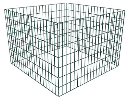 vidaXL Compostiera Giardino in Rete Quadrata Contenitore Riciclaggio Composter
