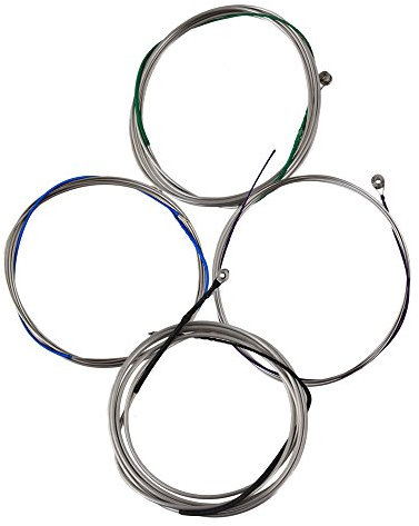 Yibuy 4/4 Cello Saiten Stahlkern Neusilber Wicklung A / D / G / C.