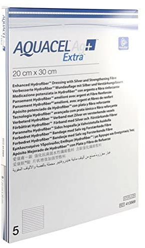 Aquacel Ag+ Extra-Wundkompressen, 30 x 20 cm