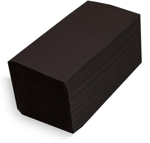 Servietten 40 x 40, Servietten Airlaid, 30, schwarz