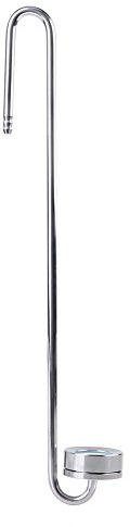 CO2 Diffusor Edelstahl für Aquarium Pflanzen, Zerstäuber mit Blasenzähler und U-förmigem Verbindungsrohr, 30 cm