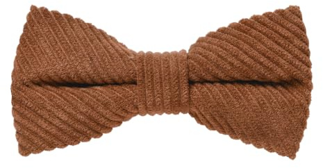 MASADA Herren Cord-Fliege im Retro-Look vorgebunden, stufenlos verstellbar, handgefertigt mit Hakenverschluss - 12 x 6 cm