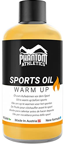 Phantom Sport Öl für Muskelerwärmung | Aufwärmöl - Aktiv Wärmend für Kampfsport, 150ml