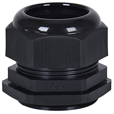 25Pcs Plastic M10 Cable Gland for Connection 2mm-5.5mm Wire - Waterproof IP68 Electrical Conduit Compression Connector with Locknut Stuffing/Washer (Black)