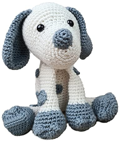 Hardicraft Häkelpaket Häkelset zum selber Machen mit Anleitung und Material für Hund Brix, ca. 20 cm