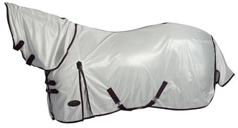 Weatherbeeta Comfitec Essential Mesh II Combo Hals Pferdedecke (75cm) (Weiß/Weinrot/Grau)