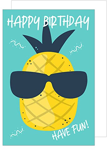 Edition Seidel Premium Geburtstagskarte mit Umschlag. Glückwunschkarte Grusskarte Billet Geburtstag Happy Birthday Mann Frau einzelne eine Sprüche Karte (G3004 SW022)