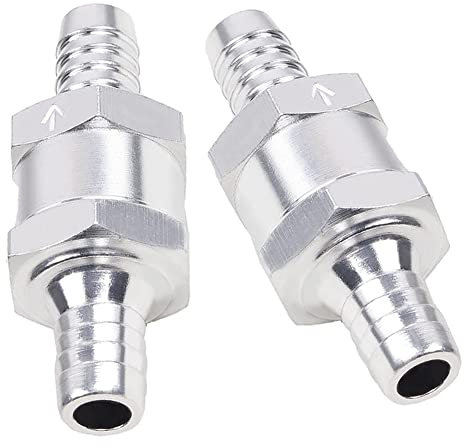 Joywayus Válvula de retención unidireccional de combustible de 1,27 cm para gasolina y diésel (paquete de 2)