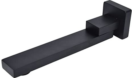 Hapivida Robinet de lavabo dissimulé G1/2in Filetage Robinet de Baignoire en Laiton 180 degrés réglable fixé au Mur Bec de Bain Fixe pour Fournitures de Salle de Bain