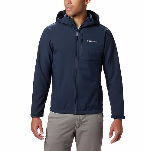 Columbia Ascender Hooded Softshell Jacket, Giacca Softshell Uomo, Collegiate Navy, Taglia XXL