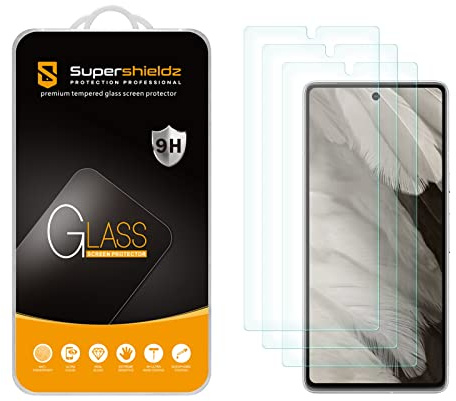 Supershieldz (3 Pack) Designed for Google Pixel 7a Tempered Glass Screen Protector, Anti Scratch, Bubble Free
