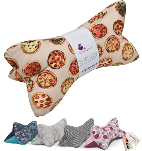 Leseknochen Blumen Nackenkissen Handmade in D, waschbar (Pizza)