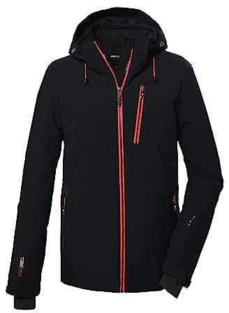 killtec Herren Skijacke/Jacke in Daunenoptik mit abzippbarer Kapuze und Schneefang KSW 68 MN SKI QLTD JCKT, schwarz, XL, 39732-000