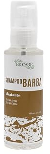 Biocare - Bart-Shampoo – feuchtigkeitsspendendes Bart-Shampoo – 100 ml – pflegt während der Tiefenreinigung und hinterlässt einen weichen, seidigen, gesunden und schönen Bart – Made in Italy