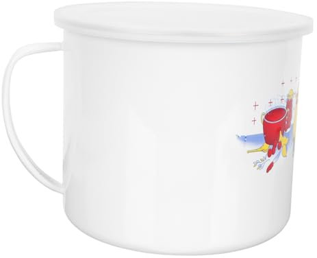 HEMOTON Emaille-tasse Mit Großem Fassungsvermögen Hitzebeständiger Wassertrinkbecher Kaffeetasse Und Teebecher Für Milch Kaffee Tee Und Saft