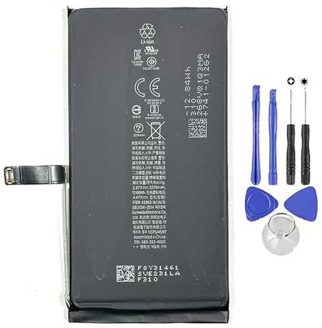 Batterie compatible pour iPhone 14 3279 mAh neuve avec kit tournevis